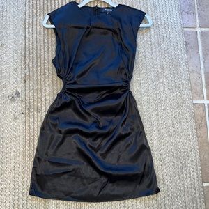 Missguided petite: padded satin mini dress